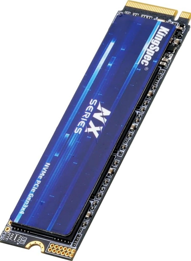 كينجس بيك محرك أقراص KingSpec 2TB M.2 NVMe SSD Gen3x4 – سلسلة NX عالية السرعة داخلي مع ذاكرة فلاش ثلاثية الأبعاد NAND لأجهزة الكمبيوتر المكتبية والمحمولة - Image 1